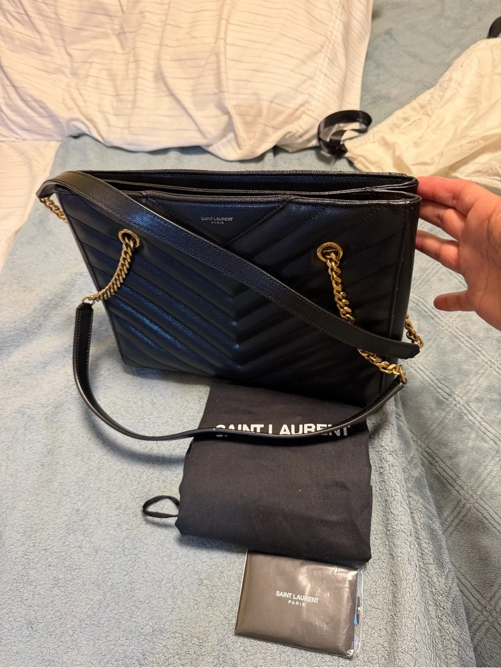 Saint Laurent versatile accent logo